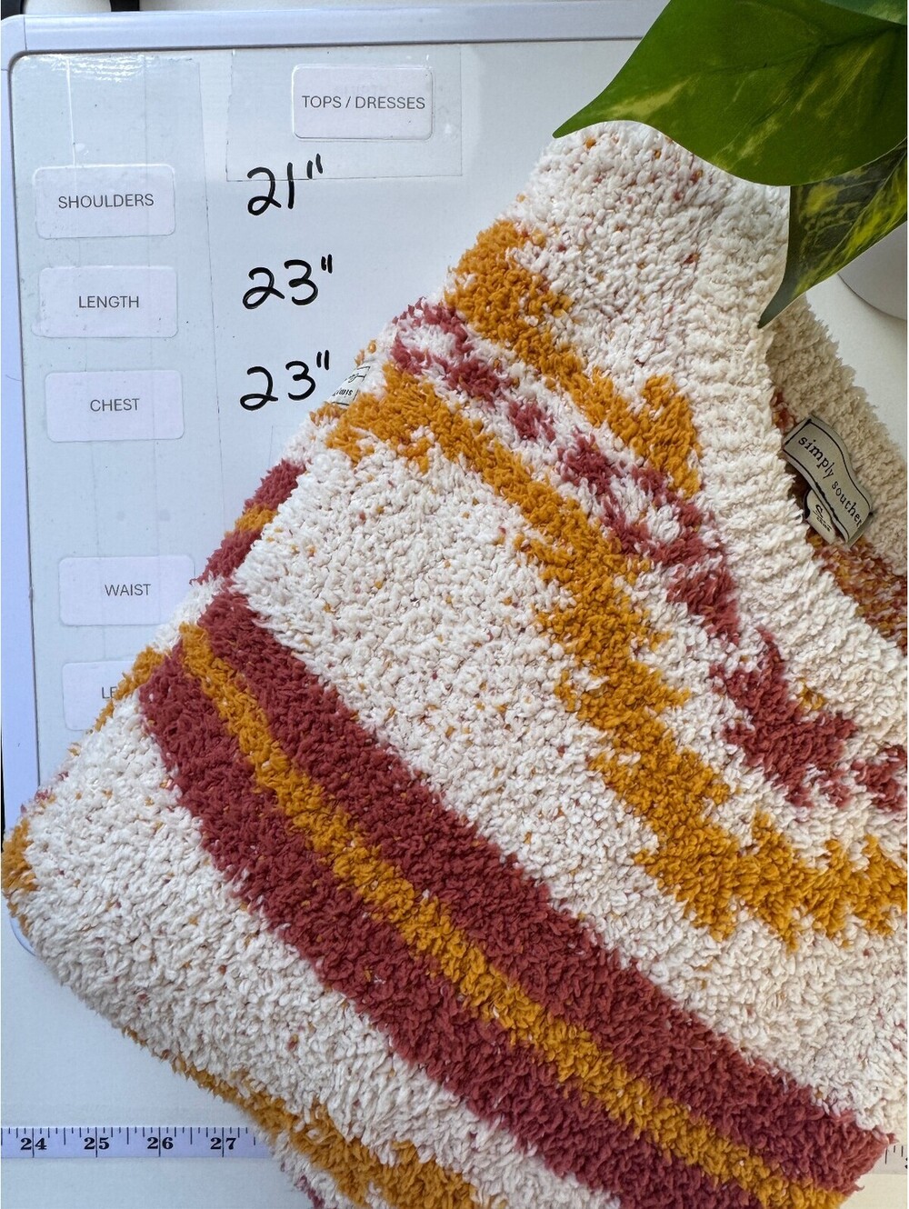 Southwestern Boho Granola Fuzzy Sherpa Sweater Simply Southern Women S Western - Picture 8 of 8